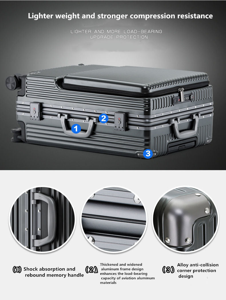 4 wheeled luggage Luggage bag ABS+PC luggage cart set luggage