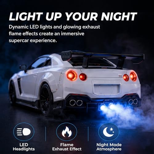 Alloy‑textured Race Car Alarm Clock, Sound‑Light & Spray Function, Interesting Bedroom Bedside Car‑themed Clock