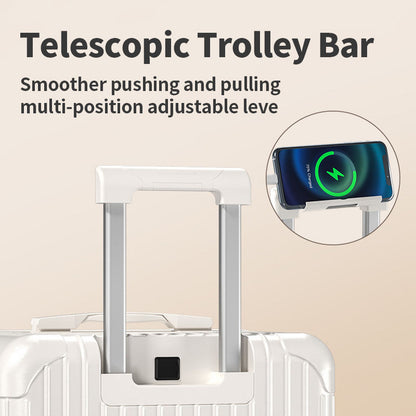 ABS PC Smart Suitcase Set multi-functional unisex stylish suitcase cup holder TAS lock