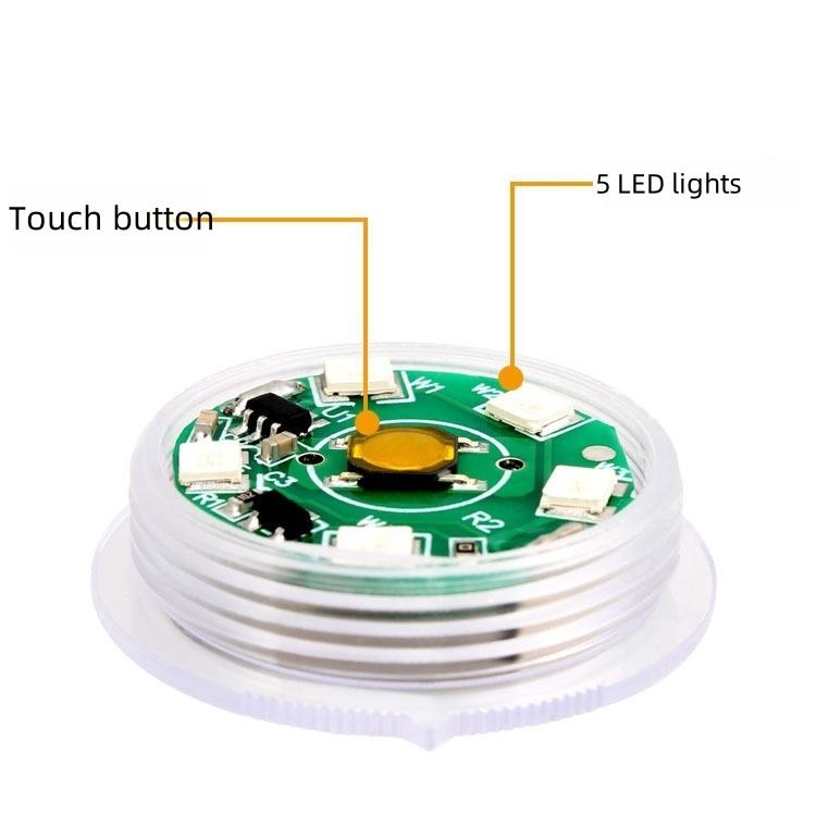 Car Mini Led Touch Light Auto Wireless Ambient Lamp Portable Night Reading Light Car Roof Bulb Car Interior Light