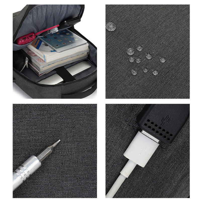 Waterproof Business Computer Backpack with USB Charging Port for Outdoor sport Travel Laptop Compatible