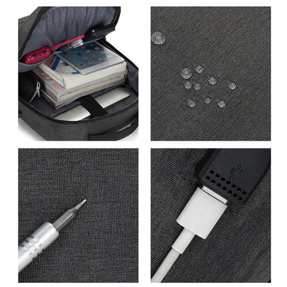 Waterproof Business Computer Backpack with USB Charging Port for Outdoor sport Travel Laptop Compatible