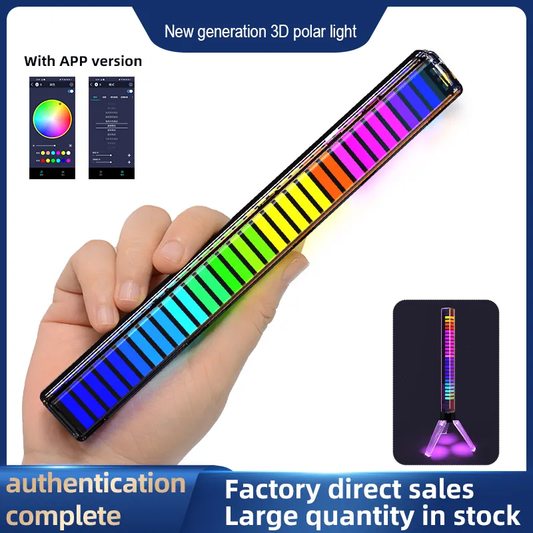 LED Rhythm Light Voice-Activated RGB Music Led Car Atmosphere Lamp Ambient Light Sound Control Pickup Rhythm Light