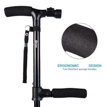 Household Walking Cane Portable Aluminum Retractable Mountaineer's Tuck-in Design Non-slip for Activities and Walks
