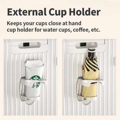 ABS PC Smart Suitcase Set multi-functional unisex stylish suitcase cup holder TAS lock