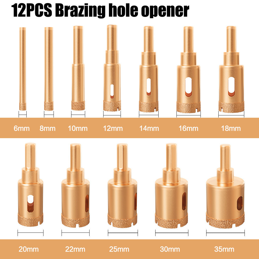 Multi-Tooth Brazing Set for Precision Cuts – 6-35mm, 12 Pieces