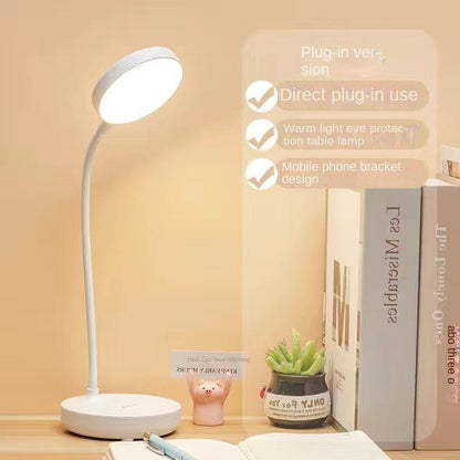 Rechargeable USB Desk Lamp Rechargeable Reading Bed Night Light LED 3-Tone Bedside Table Learning Eye Protection Lamp