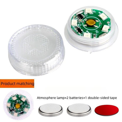 Car Mini Led Touch Light Auto Wireless Ambient Lamp Portable Night Reading Light Car Roof Bulb Car Interior Light
