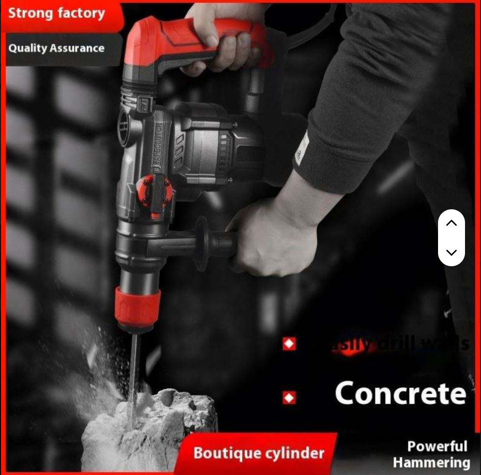 High-Power 20V Lithium Battery Powered Brushless Lithium Drill Industrial Grade Handheld Concrete Rotary Hammer