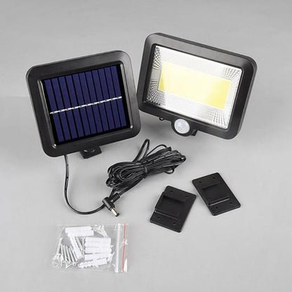 Split Solar Panels Courtyard Outdoor Garage Light Human Body Sensing Street Lights Remote Control Charging Wall Lamps