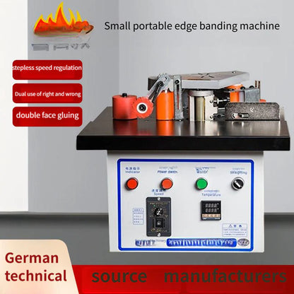 Compact 50 Edge Banding Machine – Dual Switch, Automatic Tape Cutter for Precise Edging