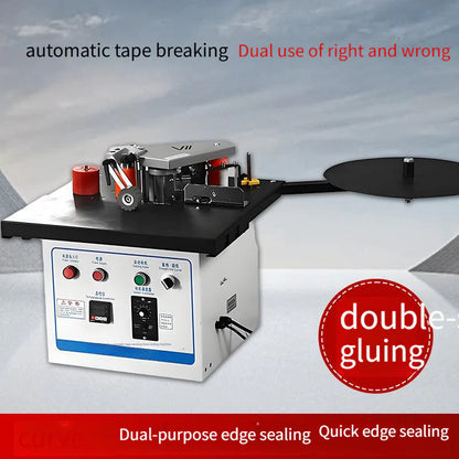 Compact 50 Edge Banding Machine – Dual Switch, Automatic Tape Cutter for Precise Edging