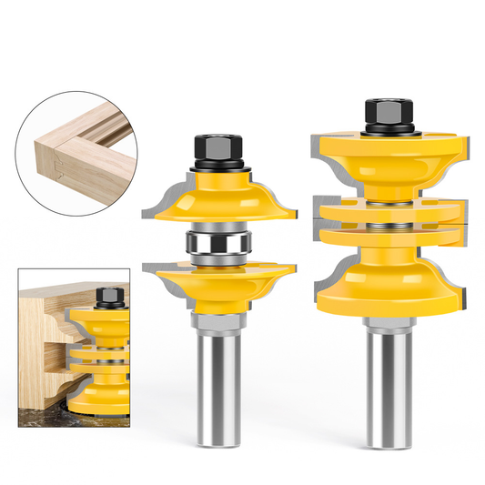 Solid Wood Door Frame Tenon Joint Forming Equipment, Adjustable Cabinet Door Panel Cutting Machine, End Mill & Router Bit