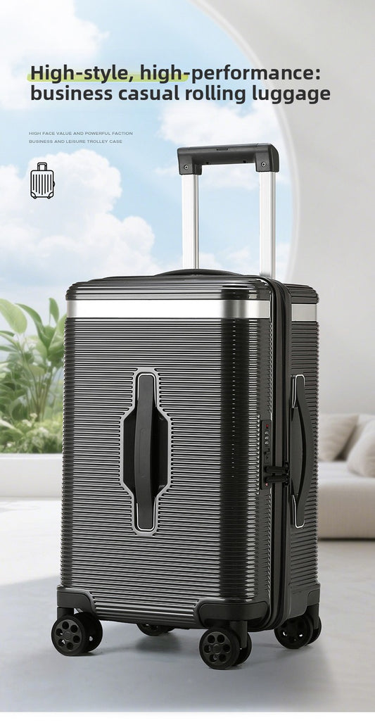 28-inch extra-thick, large-capacity, shockproof, double-layer, explosion-proof zipper travel suitcase