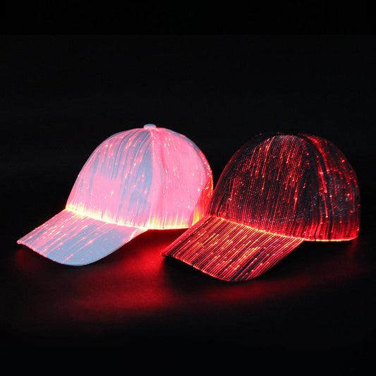 New LED light-up charging baseball cap for men and women, suitable for outdoor, street, shooting and dance events.