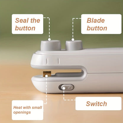 Mini sealer Portable Heat Sealer usb rechargeable