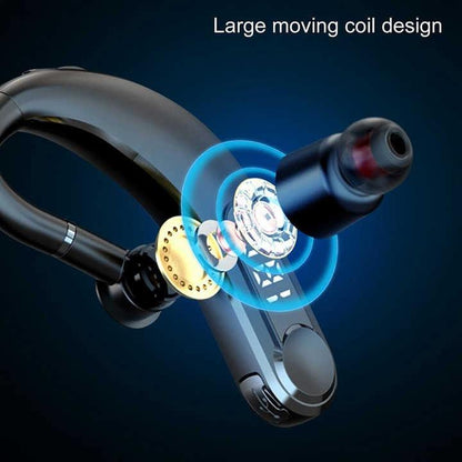 LED Display Single Ear Hook Business Headset 5.3 Wireless Earphone Wireless Handsfree Sports Headphone with Mic M22