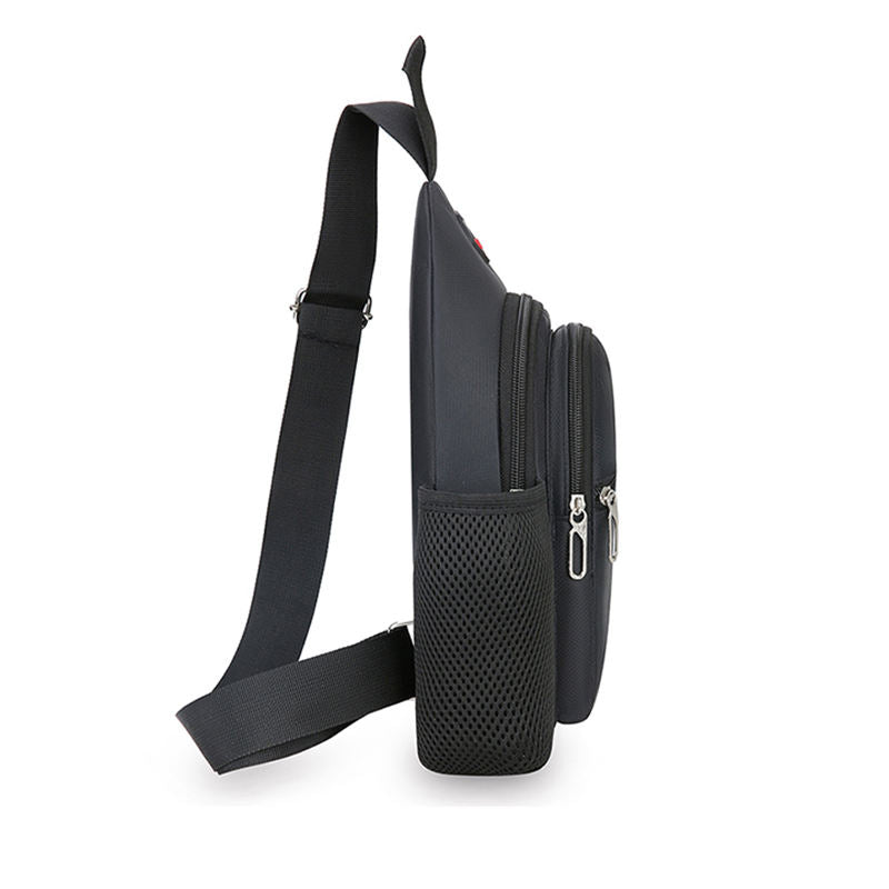 Men's Casual Sling Chest Bag Oxford Cloth Large Capacity Fashion Small Crossbody Bag
