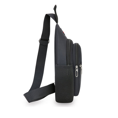 Men's Casual Sling Chest Bag Oxford Cloth Large Capacity Fashion Small Crossbody Bag