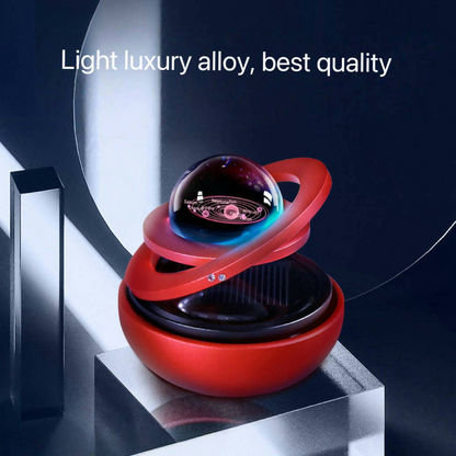 Solar rotating car aromatherapy ornaments aluminum alloy interstellar suspension car supplies ornaments perfume aromatherapy