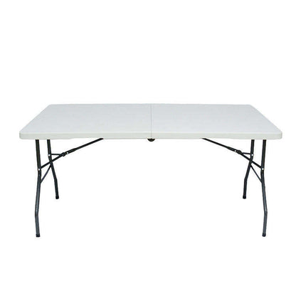 Outdoor plastic folding table, plastic chairs, dining furniture, garden, party, wedding, folding high-quality 6 feet / 8 feet