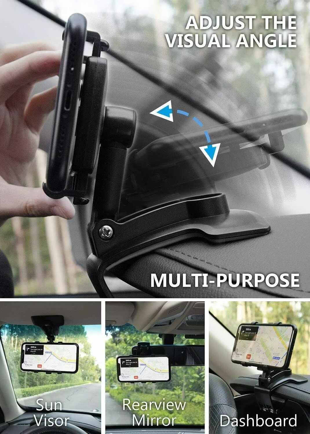 Multifunctional car mobile phone holder car dashboard rearview mirror car navigation
