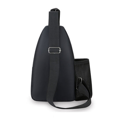 Men's Casual Sling Chest Bag Oxford Cloth Large Capacity Fashion Small Crossbody Bag