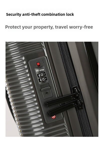 28-inch extra-thick, large-capacity, shockproof, double-layer, explosion-proof zipper travel suitcase