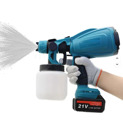 Home Electric Cordless and Brushless Power Spray Gun with Lithium Battery