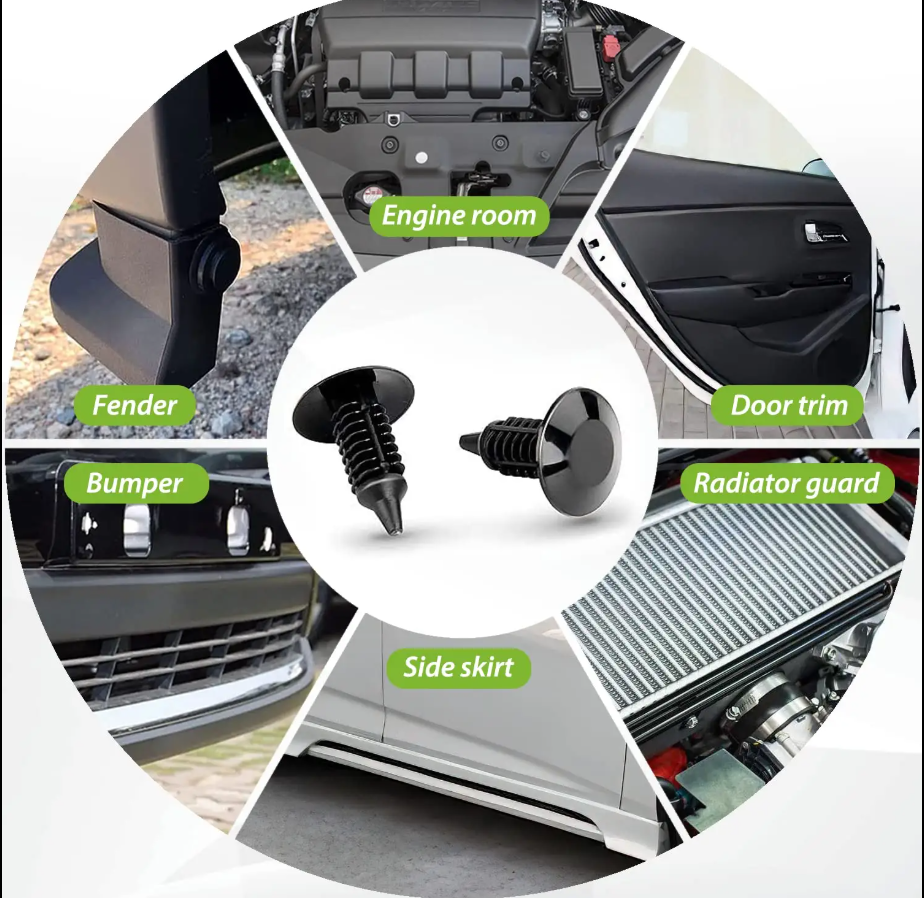 Car Retainer Clips Plastic Fasten 240pcs Bumper Trim Clips Universal Nissan Plastic Clips Automotive Door Rivets with Tools