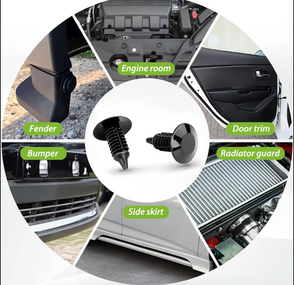 Car Retainer Clips Plastic Fasten 240pcs Bumper Trim Clips Universal Nissan Plastic Clips Automotive Door Rivets with Tools