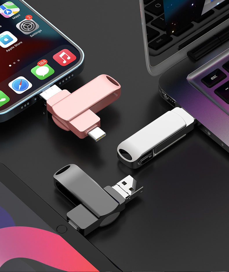 Large capacity 128g 4-in-1 USB flash drive