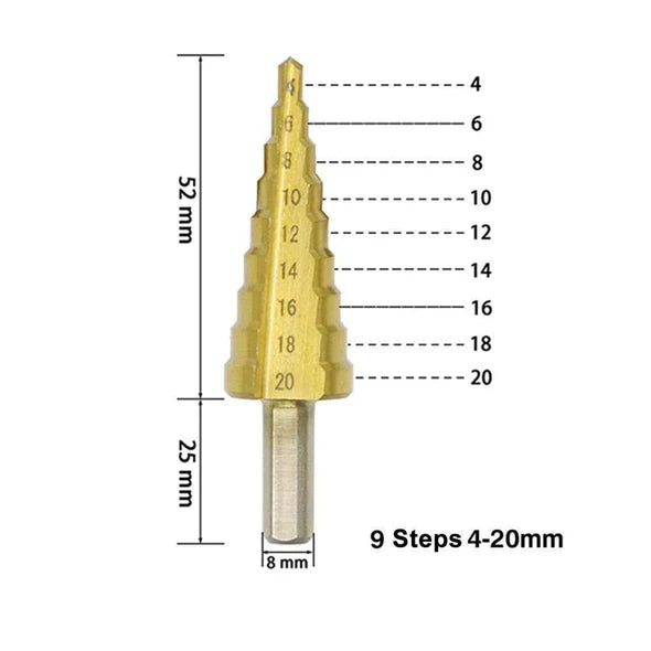 🔥🔥Titanium Step Drill Bit Set🔥🔥