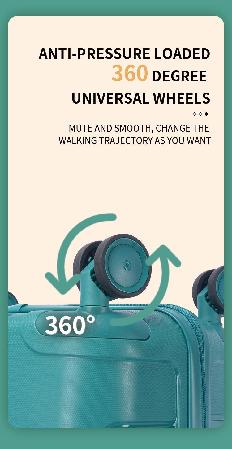 20-inch ABS hardside carry-on luggage with spinner wheels