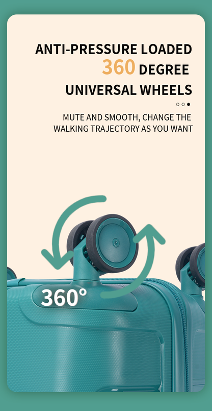 20-inch ABS hardside carry-on luggage with spinner wheels