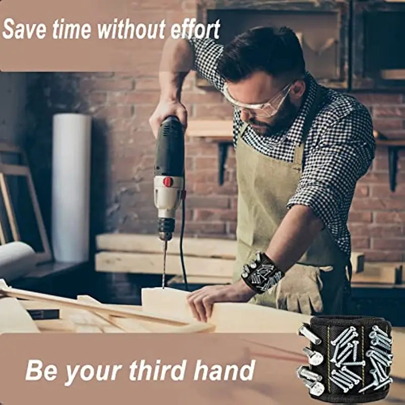 The Handiest Magnetic Wristband for Screws & Hardware
