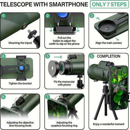 Explore Distant Scenes in Sharp Detail - Long-Range Phone Camera Telescope