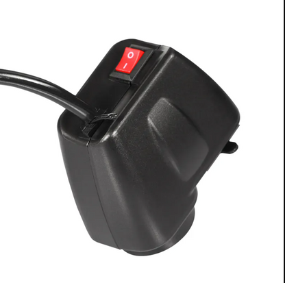 Digital Display Charger for Motorcycle Dual USB Waterproof Belt Switch