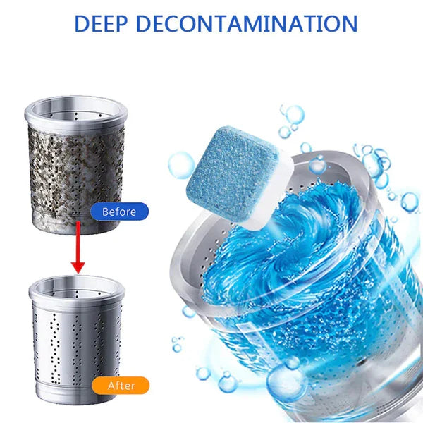20pcs/30pcs Machine Cleaner Washer Cleaning Detergent Effervescent Tablet for dropshipping