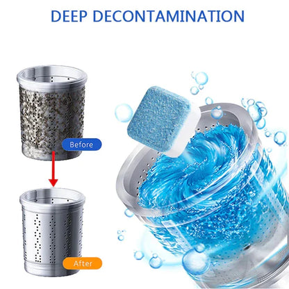 20pcs/30pcs Machine Cleaner Washer Cleaning Detergent Effervescent Tablet for dropshipping