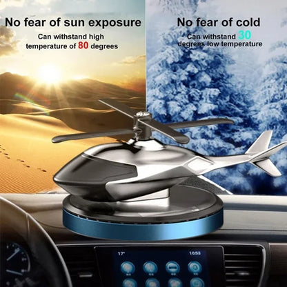 Solar helicopter car aromatherapy decoration