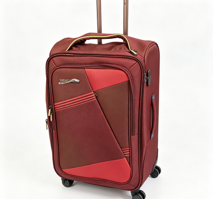 24-Inch Suitcase: Large, Durable with Silent Wheels & Lock | For Students & Business Travelers