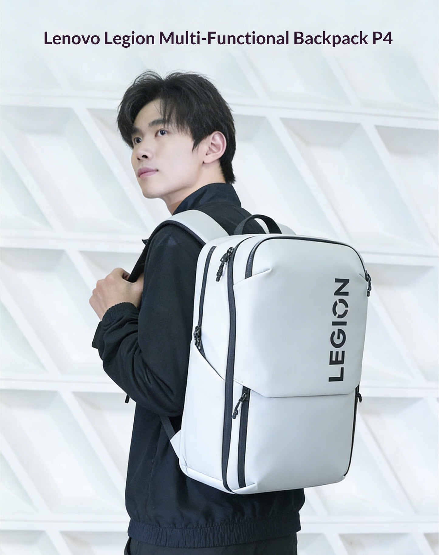 21L Light Gray Backpack: Extra-Large Multifunction Bag for Business Travel & Stylish Commute and Campus