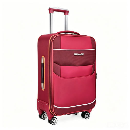 24-inch extra-thick, large-capacity, shockproof, double-layer, explosion-proof zipper travel suitcase