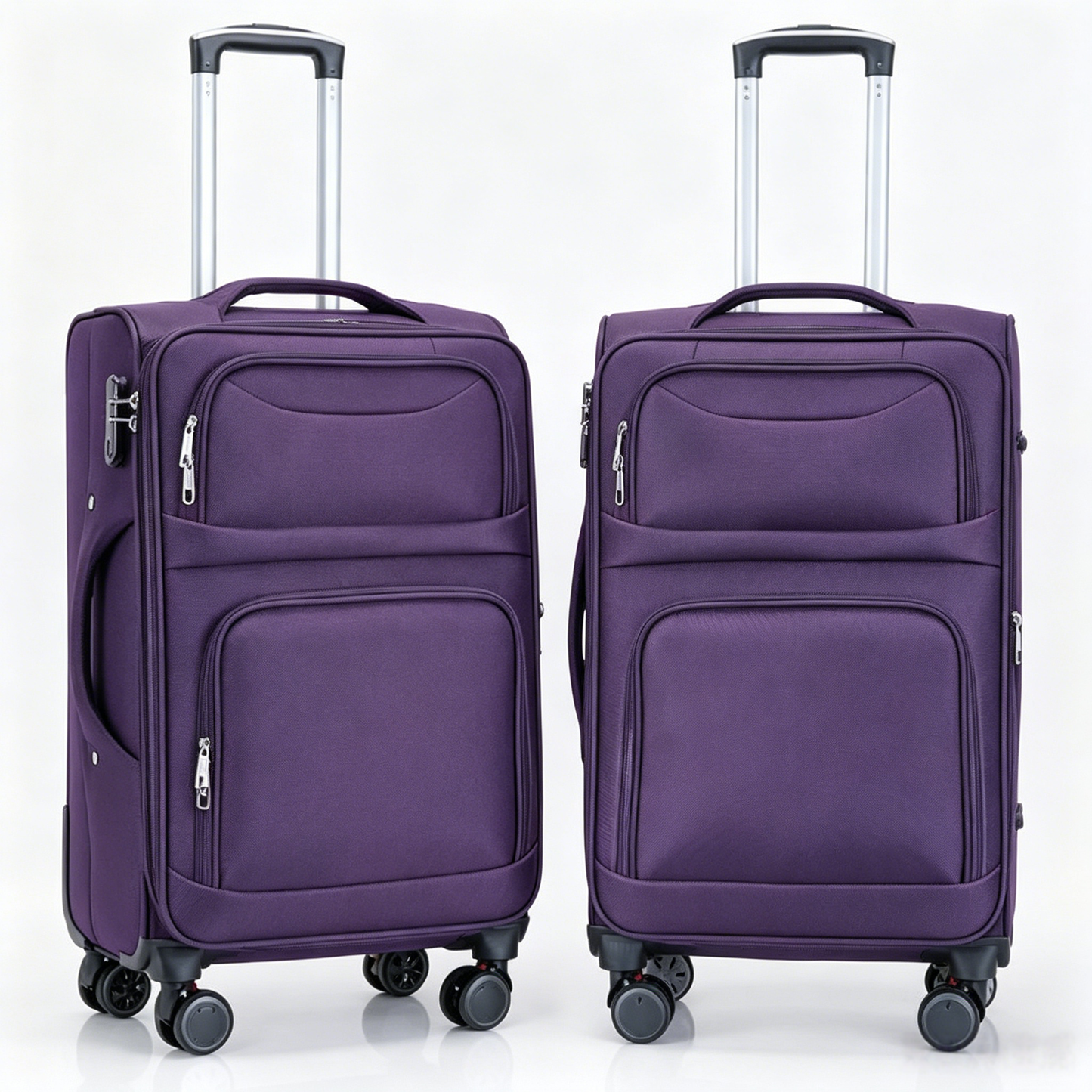 New travel suitcase with double explosion-proof zippers, 24 inch, high-end and convenient sports version trolley case