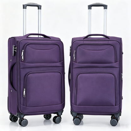 New travel suitcase with double explosion-proof zippers, 24 inch, high-end and convenient sports version trolley case