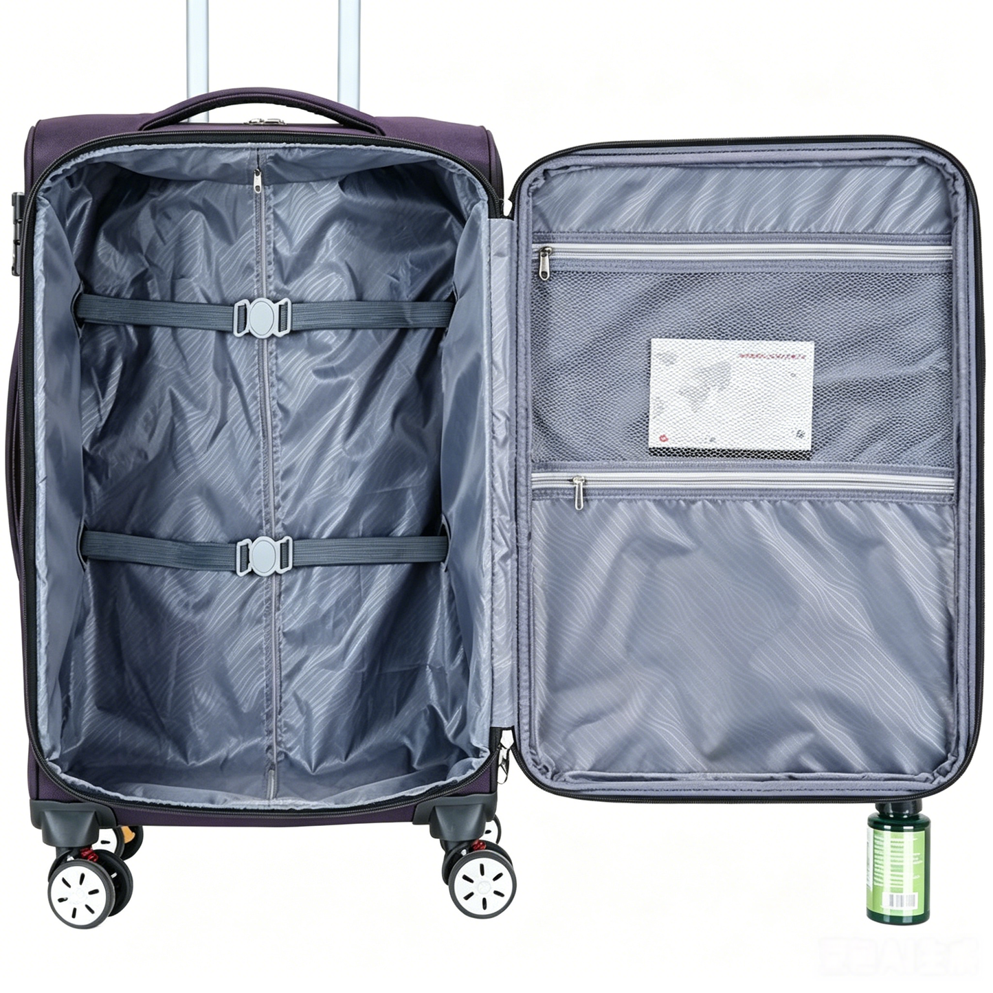 New travel suitcase with double explosion-proof zippers, 24 inch, high-end and convenient sports version trolley case