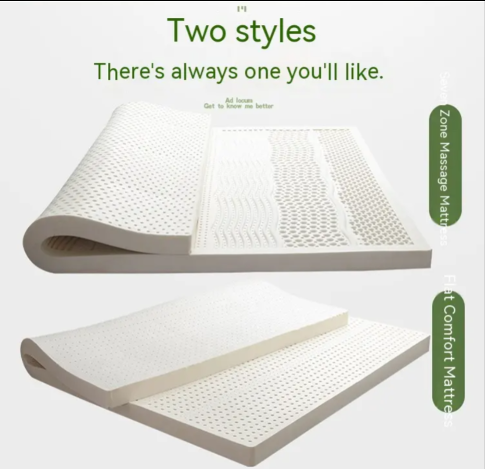 The latex mattress originating from nature is breathable anti mite hypoallergenic and made of high quality materials