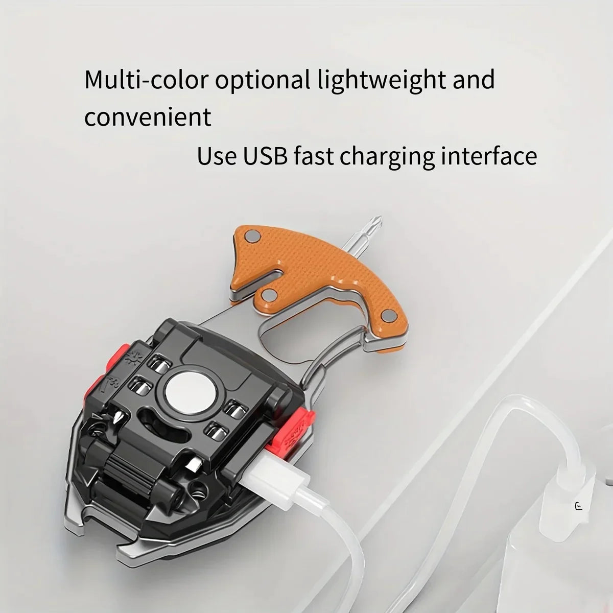 multifunction mini Keychain flashlight With Lighter,Bottle Opener,Cutter,Screwdriver