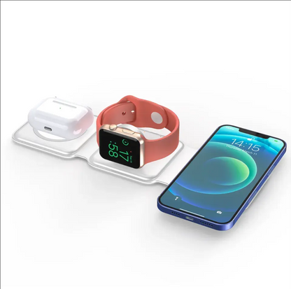 folding fast  charger wireless 3 in1 magnetic wireless charger